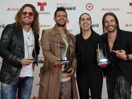 AP Maná, una de las agrupaciones ganadoras de los Billboard Latinos 2013.