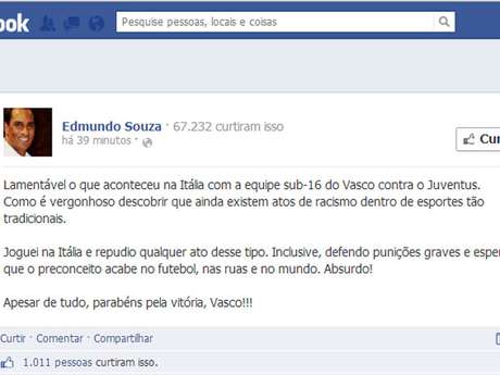 Edmundo desabafou contra preconceito sofrido por equipe Sub-16 do Vasco <p>Edmundo desabafou contra preconceito sofrido por equipe Sub-16 do Vasco</p>