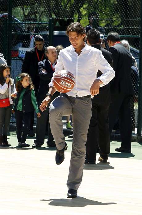 EFE en español El tenista Rafael Nadal durante un acto publicitario