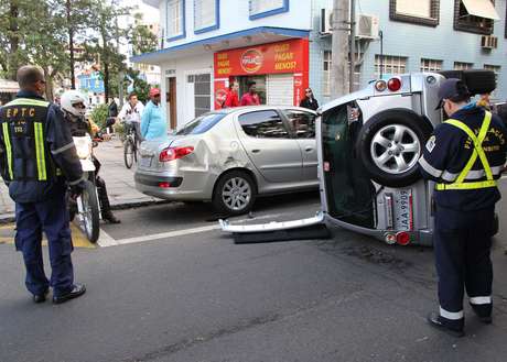 Pajero capotou e duas vítimas foram encaminhadas ao hospital mais próximo Pajero capotou e duas vítimas foram encaminhadas ao hospital mais próximo