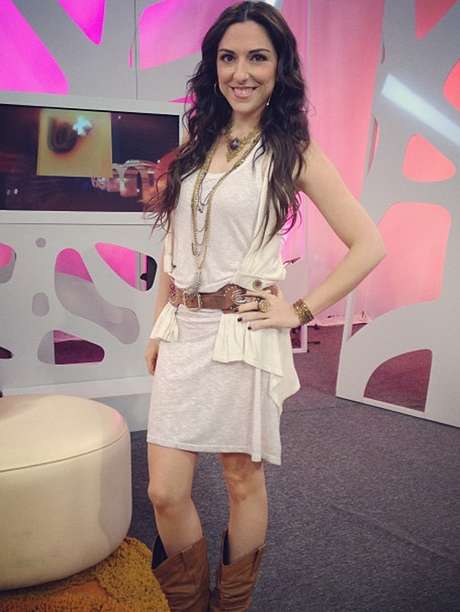 Instagram <p>Sandra Corcuera tomó con humor el incidente que dejó al descubierto su sujetador.</p>