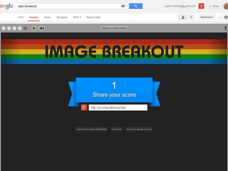 Game do Google Images que imita Atari Breakout permite compartilhar pontuação com os amigos Game do Google Images que imita Atari Breakout permite compartilhar pontuação com os amigos