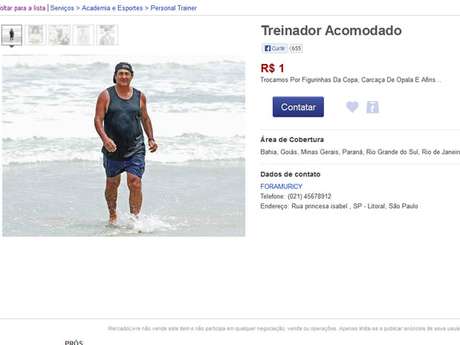 Treinador foi criticado por torcedores em site de vendas na internet <p>Treinador foi criticado por torcedores em site de vendas na internet</p>