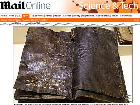 Autoridades turcas acreditam que essa possa ser uma versão autêntica do evangelho escrito pelo discípulo Barnabé Autoridades turcas acreditam que essa possa ser uma versão autêntica do evangelho escrito pelo discípulo Barnabé