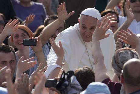 Papa Francisco durante celebração no Vaticano <p>Papa Francisco durante celebração no Vaticano</p>