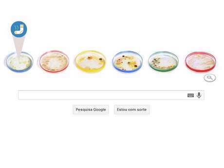 Julius Richard Petri é homenageado em doodle que mostra sua invenção, a placa de Petri Julius Richard Petri é homenageado em doodle que mostra sua invenção, a placa de Petri