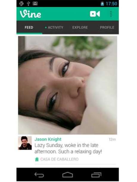 Vine permite a publicação de vídeos de até seis segundos <p>Vine permite a publicação de vídeos de até seis segundos</p>