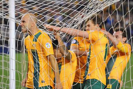 Bresciano abriu o placar da vitória australiana, logo aos 16min da primeira etapa <p>Bresciano abriu o placar da vitória australiana, logo aos 16min da primeira etapa</p>
