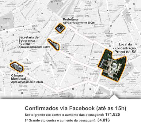 Um novo protesto está marcado para esta terça-feira, às 17h, com concentração na praça da Sé, na região central de são Paulo Um novo protesto está marcado para esta terça-feira, às 17h, com concentração na praça da Sé, na região central de são Paulo