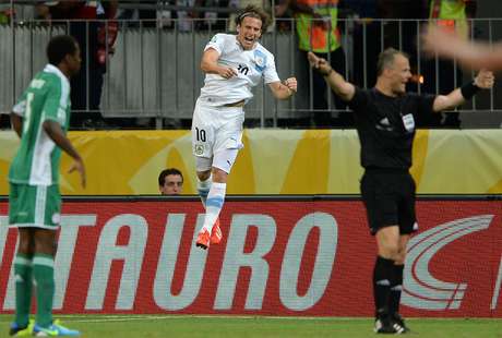 Forlán e a linha de ataque uruguaia chamaram a atenção de Gallo <p>Forlán e a linha de ataque uruguaia chamaram a atenção de Gallo</p>