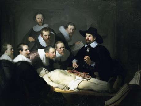 Quadro Lição de Anatomia do Dr. Nicolaes Tulp, de 1632, é um dos mais famosos de Rembrandt Quadro <i>Lição de Anatomia do Dr. Nicolaes Tulp</i>, de 1632, é um dos mais famosos de Rembrandt