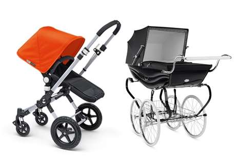 Marca Bugaboo (esquerda) disputa preferência da família real com a tradicional Silver Cross Marca Bugaboo (esquerda) disputa preferência da família real com a tradicional Silver Cross
