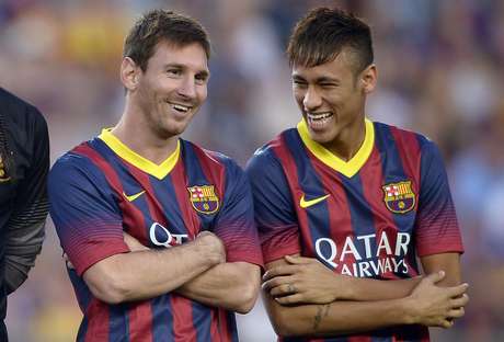 Messi e Neymar têm se dado bem nas primeiras semanas de convívio no Barça <p>Messi e Neymar têm se dado bem nas primeiras semanas de convívio no Barça</p>