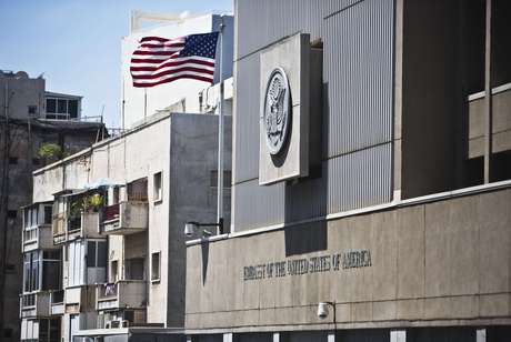 Embaixada dos Estados Unidos em Tel Aviv foi uma das que fechou neste domingo Embaixada dos Estados Unidos em Tel Aviv foi uma das que fechou neste domingo