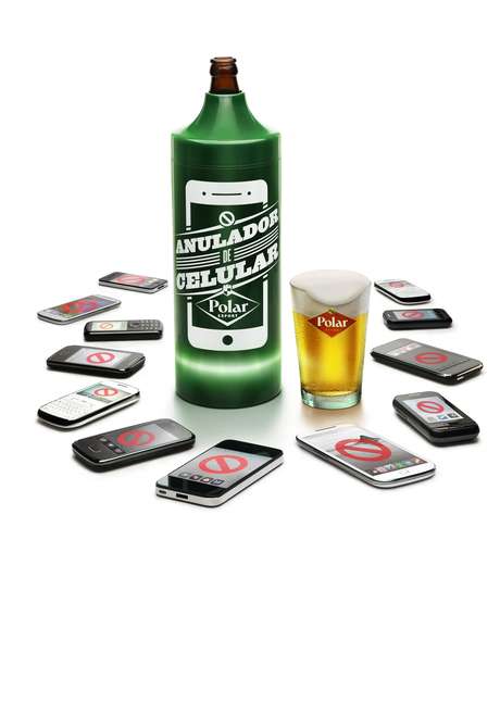 Anulador de celular foi apresentado na noite de quarta-feira pela cerveja Polar Anulador de celular foi apresentado na noite de quarta-feira pela cerveja Polar