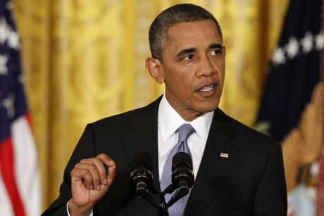 Barack Obama, durante entrevista coletiva na Casa Branca: pedido de reformas na inteligência em busca da confiança do público americano Barack Obama, durante entrevista coletiva na Casa Branca: pedido de reformas na inteligência em busca da confiança do público americano