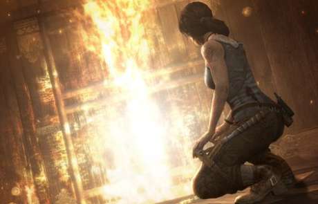 A última versão do jogo Tomb Raider, com Lara Croft com os seios menores A última versão do jogo Tomb Raider, com Lara Croft com os seios menores