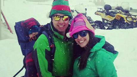 Na mudança, Fernando e Carolina precisaram levar 1.500 fraldas para Fernandito Na mudança, Fernando e Carolina precisaram levar 1.500 fraldas para Fernandito