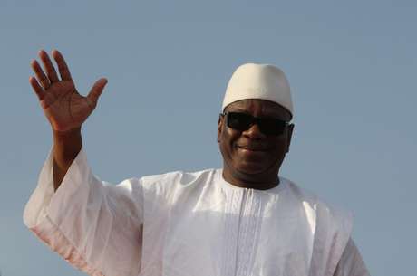 Ibrahim Boubacar Keita, em foto de 7 de julho de 2013, durante a campanha das eleições presidenciais no Mali Ibrahim Boubacar Keita, em foto de 7 de julho de 2013, durante a campanha das eleições presidenciais no Mali