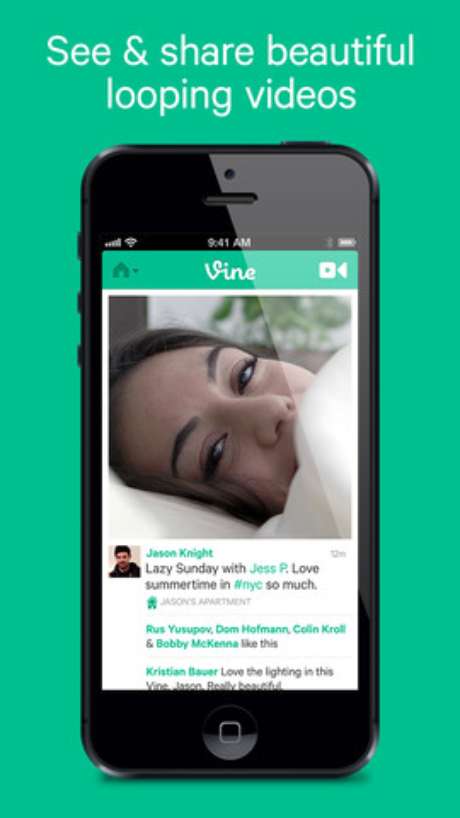 Vine permite a gravação e compartilhamento de vídeos de até 6 segundos <p>Vine permite a gravação e compartilhamento de vídeos de até 6 segundos</p>