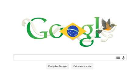 Google prestou homenagem ao Dia da Independência do Brasil Google prestou homenagem ao Dia da Independência do Brasil