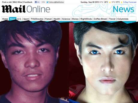 Em 16 anos, ele mudou completamente a aparência <p>Em 16 anos, ele mudou completamente a aparência</p>