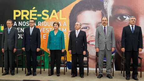 Dilma falou sobre espionagem à Petrobras durante anúncio de destinação dos royalties do pré-sal a saúde e educação <p>Dilma falou sobre espionagem à Petrobras durante anúncio de destinação dos royalties do pré-sal a saúde e educação</p>