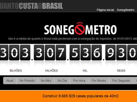 Sonegação de impostos ultrapassa os R$ 303 bilhões até esta terça-feira Sonegação de impostos ultrapassa os R$ 303 bilhões até esta terça-feira