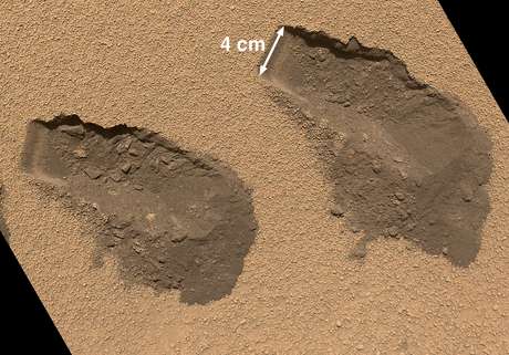 Nasa / Divulgação Curiosity recolheu amostras do solo de Marte