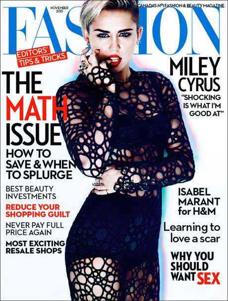 Miley Cyrus estampa a edição de novembro da revista Miley Cyrus estampa a edição de novembro da revista