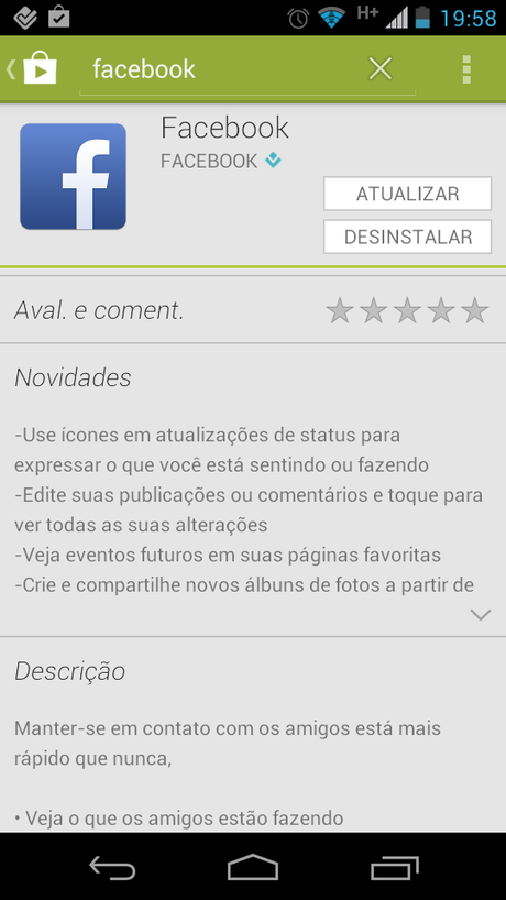 Aplicativo para Android já traz a edição de publicações na descrição, mas recurso não foi disponibilizado para todos os usuários Aplicativo para Android já traz a edição de publicações na descrição, mas recurso não foi disponibilizado para todos os usuários