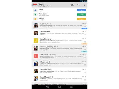 App do e-mail do Google foi atualizado recentemente para exibir anúncios como versão web do serviço <p>App do e-mail do Google foi atualizado recentemente para exibir anúncios como versão web do serviço</p>