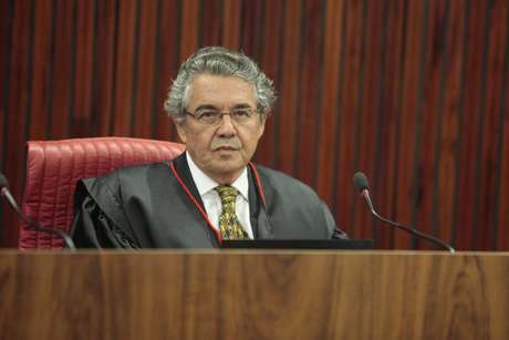 Antonio Cunha/ASICS/TSE / Divulgação Ministro Marco Aurélio durante sessão nesta terça-feira, no TSE