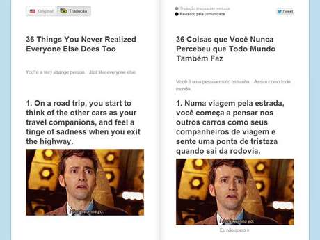 Tradução das postagens do BuzzFeed é feita pelos alunos do Duolingo Tradução das postagens do BuzzFeed é feita pelos alunos do Duolingo