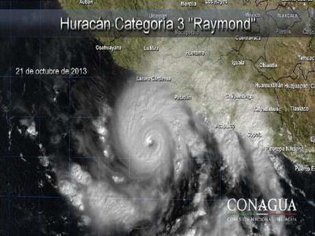 Especial/Conagua <p>La Conagua indicó que el ojo del huracán es relativamente pequeño, pues tiene un radio de 30 kilómetros, lo que genera vientos de huracán categoría tres a 195 kilómetros por hora y rachas de hasta 240 kilómetros por hora.</p>