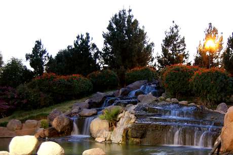 O Parque Fundadores oferece até uma cascata aos moradores de Torreón, que fica no deserto mexicano O Parque Fundadores oferece até uma cascata aos moradores de Torreón, que fica no deserto mexicano