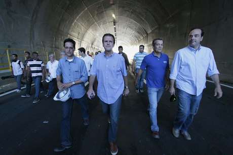 O prefeito do Rio de Janeiro, Eduardo Paes, inaugura a nova Via Binário do Porto O prefeito do Rio de Janeiro, Eduardo Paes, inaugura a nova Via Binário do Porto