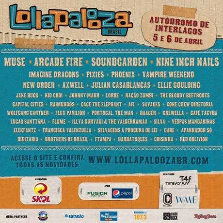 Festival acontecerá em 5 e 6 de abril de 2014, em São Paulo <p>Festival acontecerá em 5 e 6 de abril de 2014, em São Paulo</p>