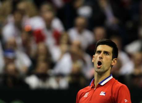 Djokovic foi superior e venceu com parciais de 7/5, 6/1 e 6/4 <p>Djokovic foi superior e venceu com parciais de 7/5, 6/1 e 6/4</p>