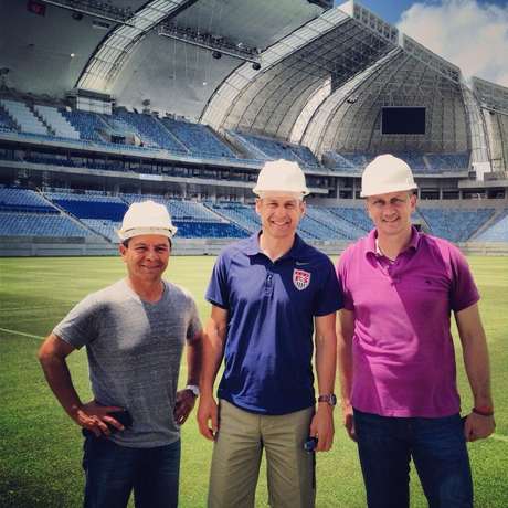 Divulgação Klinsmann registrou passagem pela Arena das Dunas neste sábado