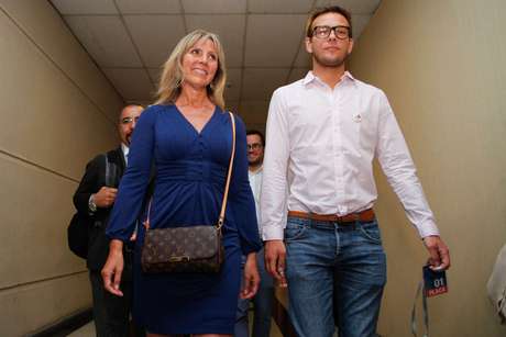 UPI Luis Larraín junto a la senadora Lily Pérez.