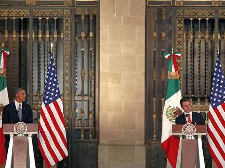 AP en español <p>Obama estuvo en México el 3 y 4 de mayo de 2013 y con Peña Nieto llegaron a cuatro acuerdos de alto impacto para ambas naciones.</p>