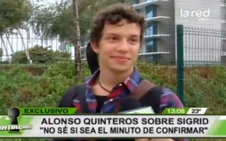 Reproducción. <p>El actor señaló que "está conociendo" a Sigrid Alegría sin desmentir el romance. </p>