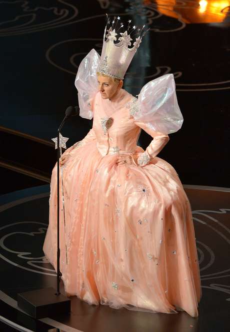 Ellen DeGeneres vestida de fada Ellen DeGeneres vestida de fada