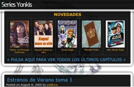 Captura Se descarta que Series Yonkis haya sufrido un ciberataque.