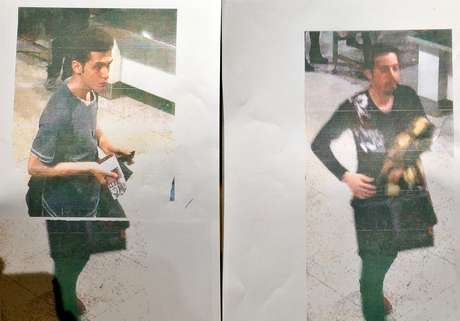 Imagem divulgada pela polícia da Malásia mostra o jovem iraniano de 19 anos e outro homem não identificado que embarcaram no voo da Malaysian Airlines desaparecido desde o final de semana Imagem divulgada pela polícia da Malásia mostra o jovem iraniano de 19 anos e outro homem não identificado que embarcaram no voo da Malaysian Airlines desaparecido desde o final de semana