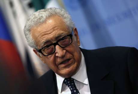 Brahimi falou com jornalistas depois de entregar relatório no Conselho de Segurança da ONU nesta quarta-feira <p>Brahimi falou com jornalistas depois de entregar relatório no Conselho de Segurança da ONU nesta quarta-feira</p>