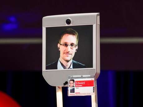 Edward Snowden participou da conferência do TED no Canadá Edward Snowden participou da conferência do TED no Canadá