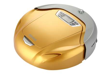 Deebot, da Ecovacs, aspira o pó automaticamente. Deebot, da Ecovacs, aspira o pó automaticamente.