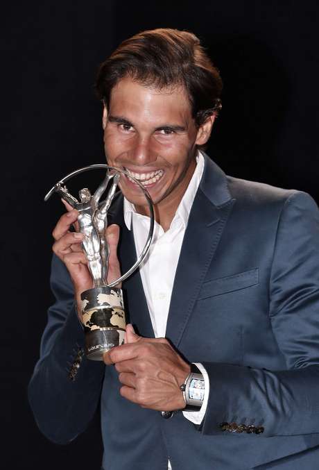 Nadal foi premiado pelo retorno às quadras em 2013 <p>Nadal foi premiado pelo retorno às quadras em 2013</p>